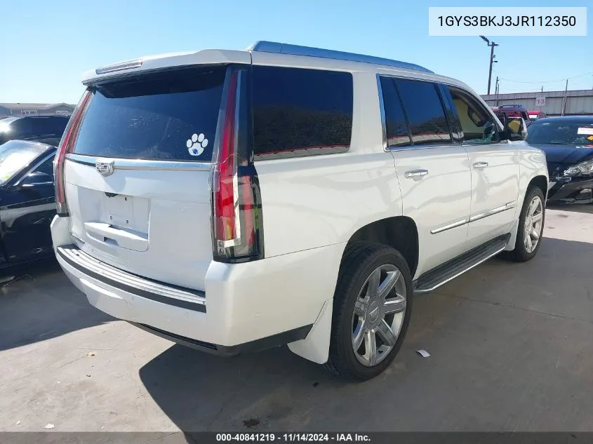 2018 Cadillac Escalade Luxury VIN: 1GYS3BKJ3JR112350 Lot: 40841219