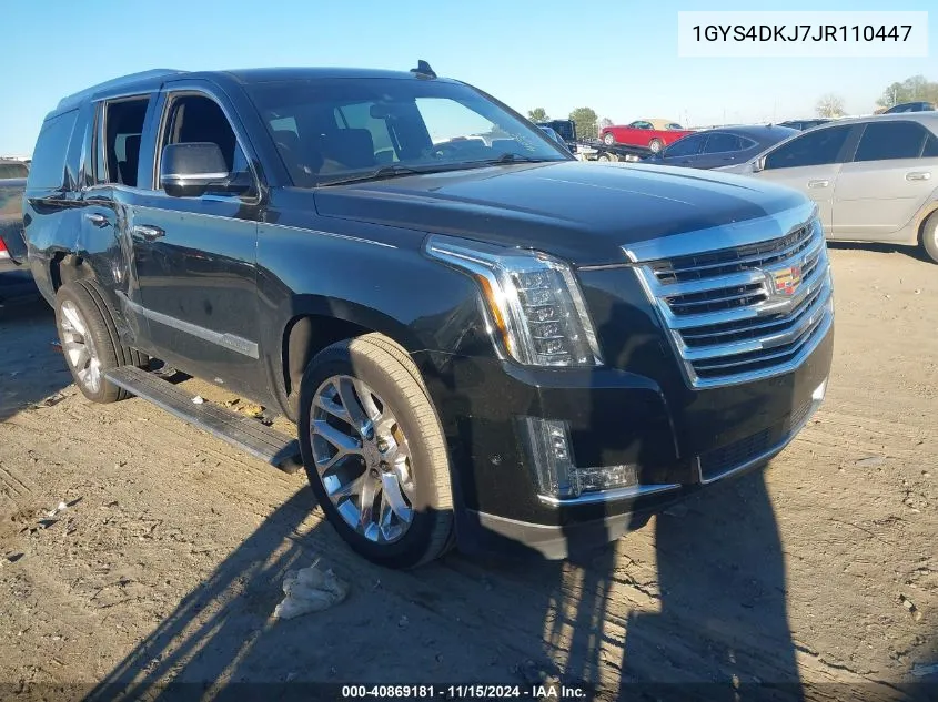 2018 Cadillac Escalade Platinum VIN: 1GYS4DKJ7JR110447 Lot: 40869181