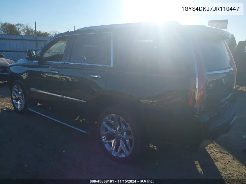 2018 Cadillac Escalade Platinum VIN: 1GYS4DKJ7JR110447 Lot: 40869181