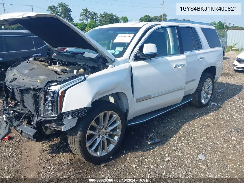 2019 Cadillac Escalade Luxury VIN: 1GYS4BKJ1KR400821 Lot: 39626366