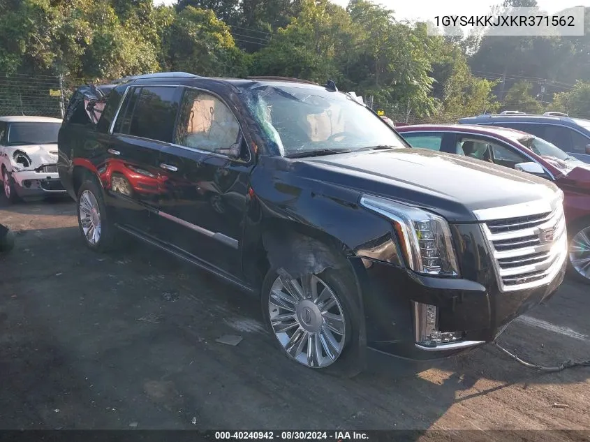 2019 Cadillac Escalade Esv Platinum VIN: 1GYS4KKJXKR371562 Lot: 40240942