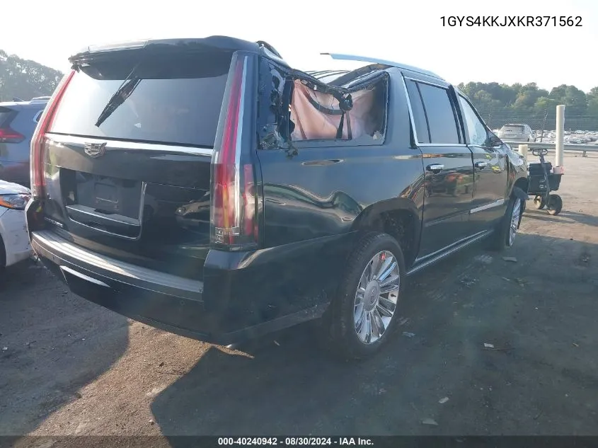 1GYS4KKJXKR371562 2019 Cadillac Escalade Esv Platinum