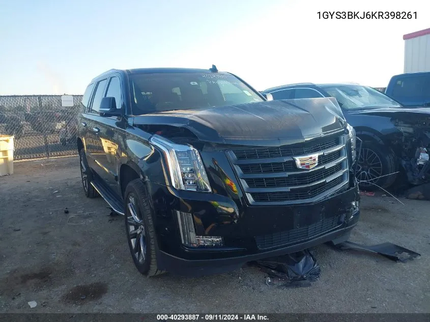 2019 Cadillac Escalade Luxury VIN: 1GYS3BKJ6KR398261 Lot: 40293887