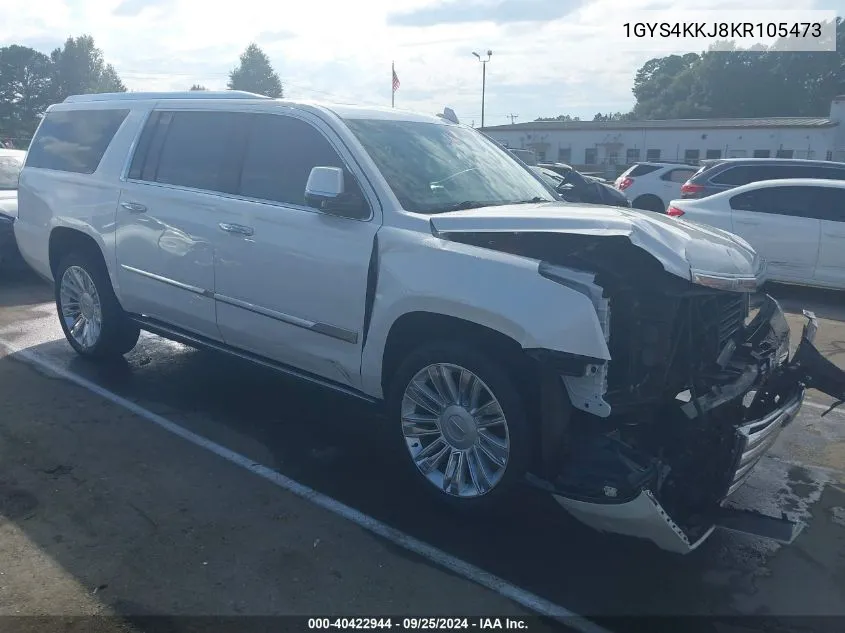 1GYS4KKJ8KR105473 2019 Cadillac Escalade Esv Platinum