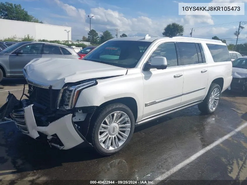 1GYS4KKJ8KR105473 2019 Cadillac Escalade Esv Platinum