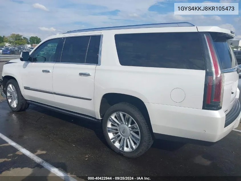 2019 Cadillac Escalade Esv Platinum VIN: 1GYS4KKJ8KR105473 Lot: 40422944