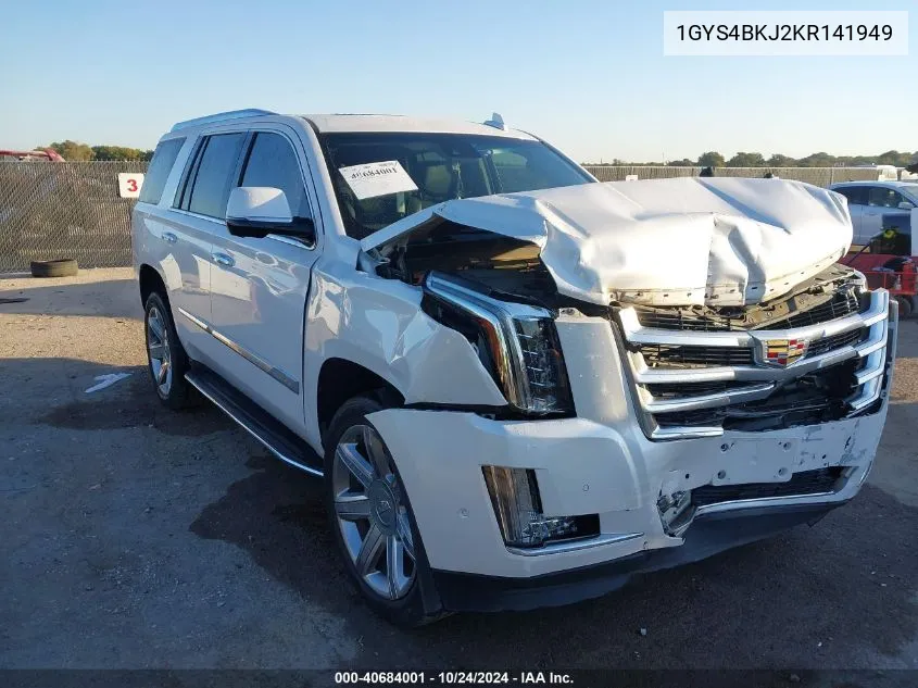 2019 Cadillac Escalade Luxury VIN: 1GYS4BKJ2KR141949 Lot: 40684001