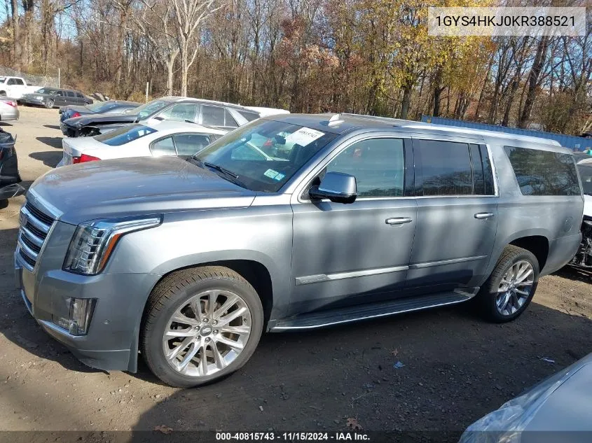 2019 Cadillac Escalade Esv Luxury VIN: 1GYS4HKJ0KR388521 Lot: 40815743