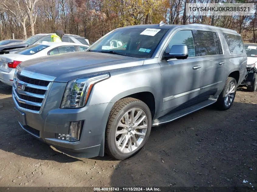 2019 Cadillac Escalade Esv Luxury VIN: 1GYS4HKJ0KR388521 Lot: 40815743