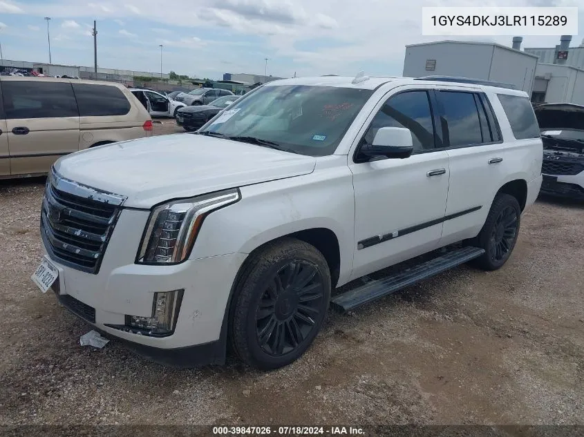 2020 Cadillac Escalade 4Wd Platinum VIN: 1GYS4DKJ3LR115289 Lot: 39847026