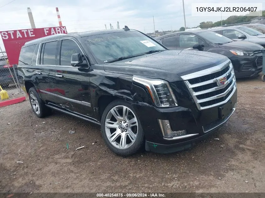 2020 Cadillac Escalade Esv 4Wd Premium Luxury VIN: 1GYS4JKJ2LR206407 Lot: 40254875