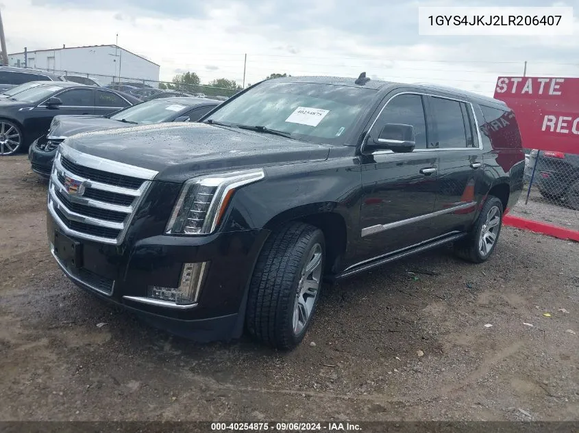 2020 Cadillac Escalade Esv 4Wd Premium Luxury VIN: 1GYS4JKJ2LR206407 Lot: 40254875