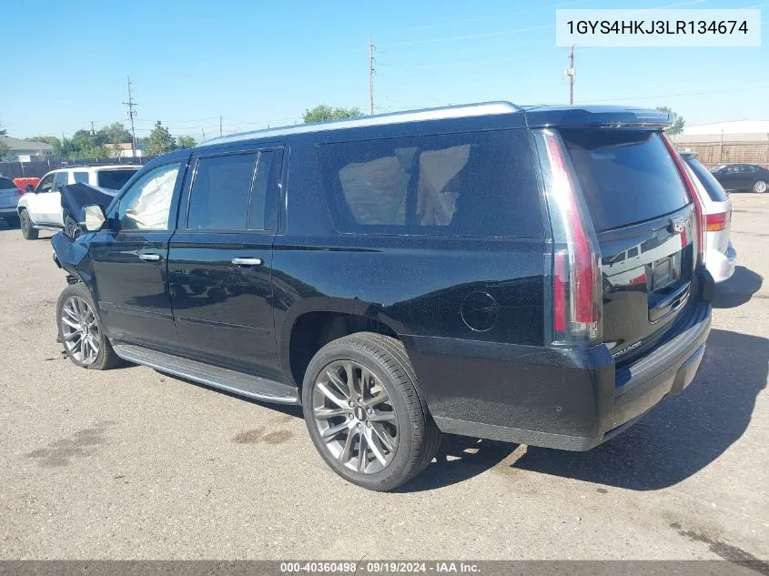 2020 Cadillac Escalade Esv 4Wd Luxury VIN: 1GYS4HKJ3LR134674 Lot: 40360498