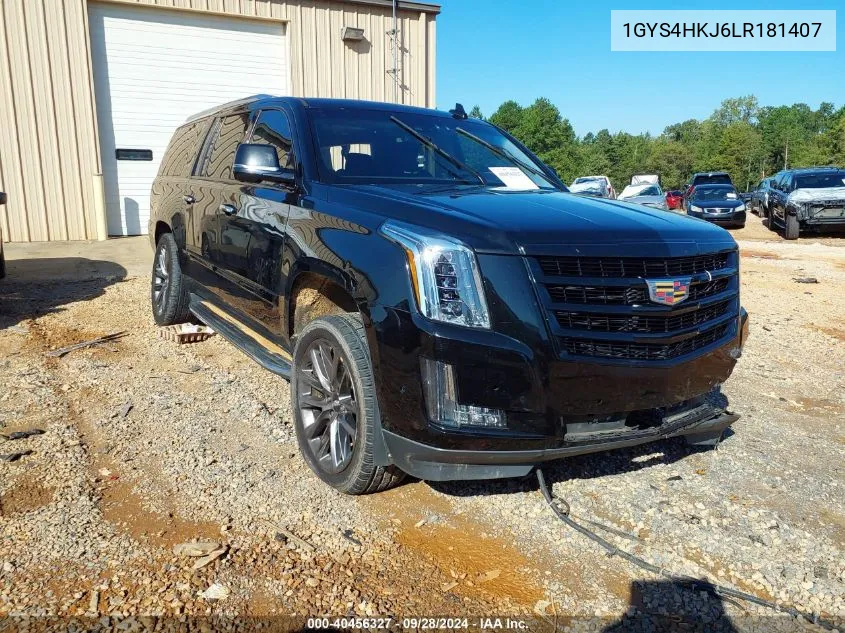 1GYS4HKJ6LR181407 2020 Cadillac Escalade Esv Luxury