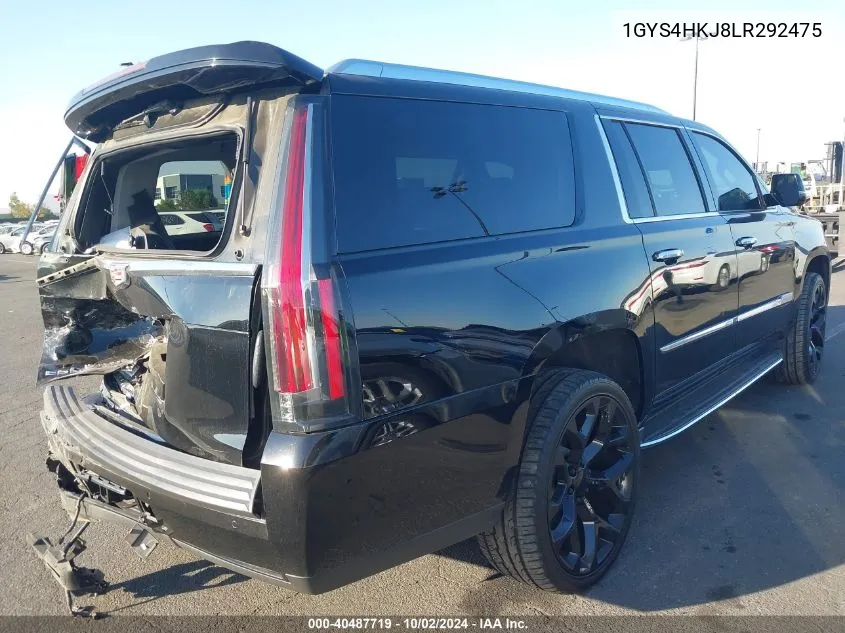 1GYS4HKJ8LR292475 2020 Cadillac Escalade Esv 4Wd Luxury