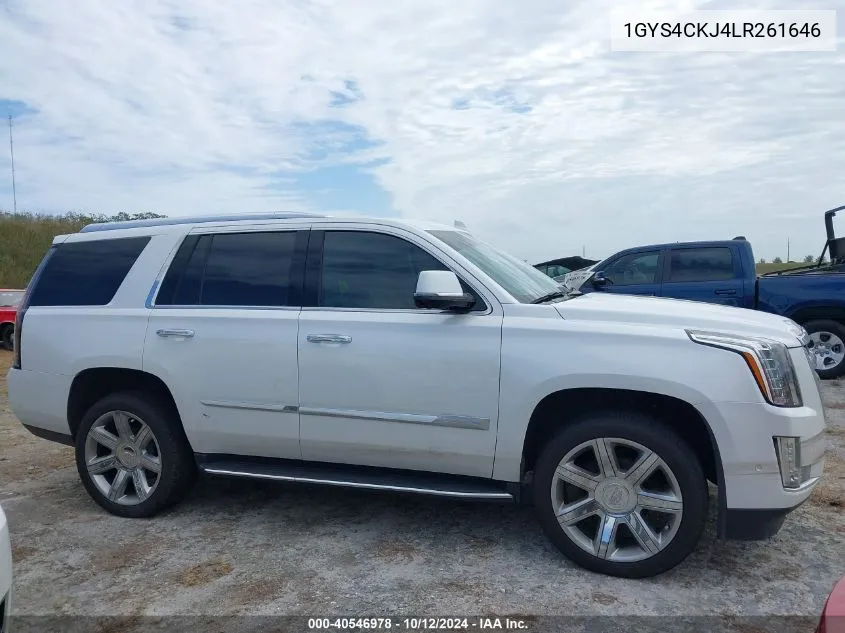 2020 Cadillac Escalade 4Wd Premium Luxury VIN: 1GYS4CKJ4LR261646 Lot: 40546978