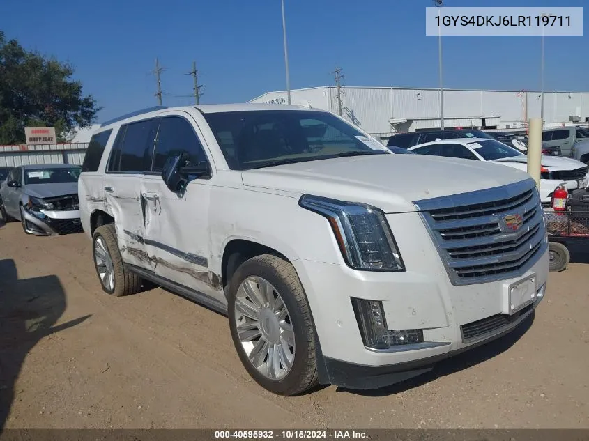 2020 Cadillac Escalade 4Wd Platinum VIN: 1GYS4DKJ6LR119711 Lot: 40595932