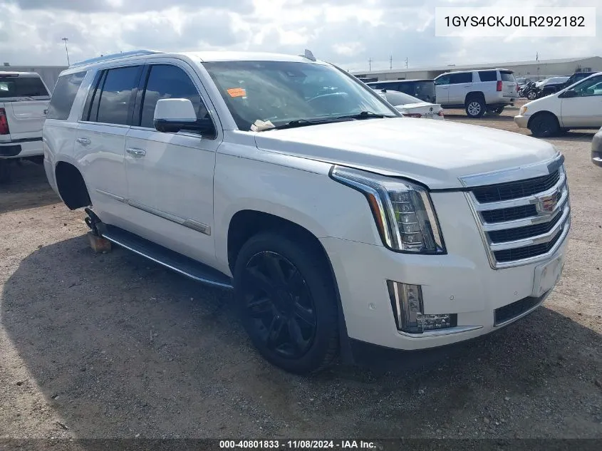 2020 Cadillac Escalade 4Wd Premium Luxury VIN: 1GYS4CKJ0LR292182 Lot: 40801833