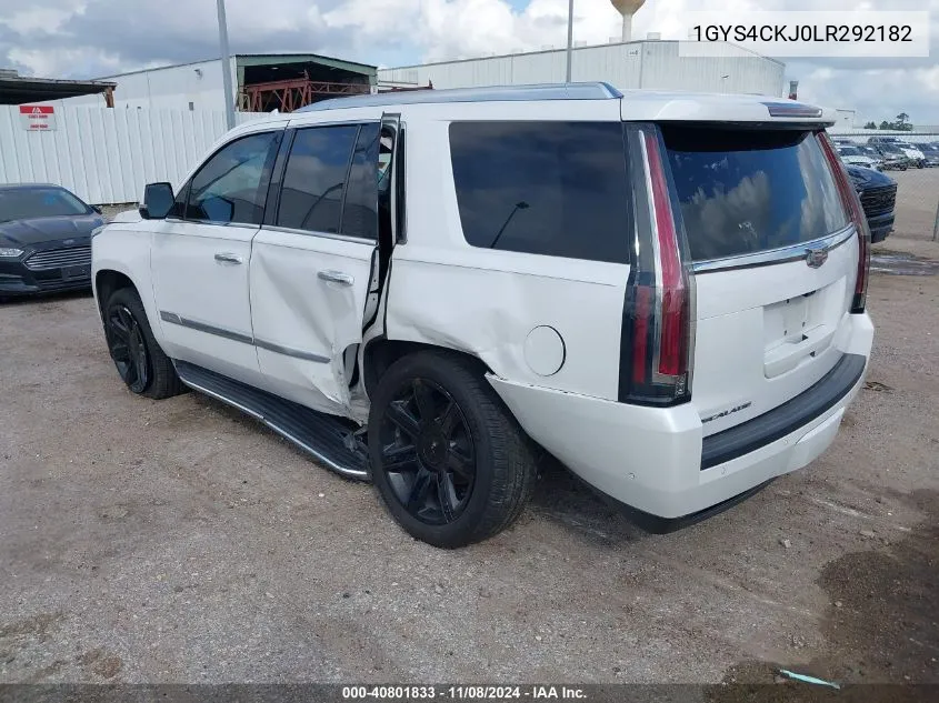 2020 Cadillac Escalade 4Wd Premium Luxury VIN: 1GYS4CKJ0LR292182 Lot: 40801833