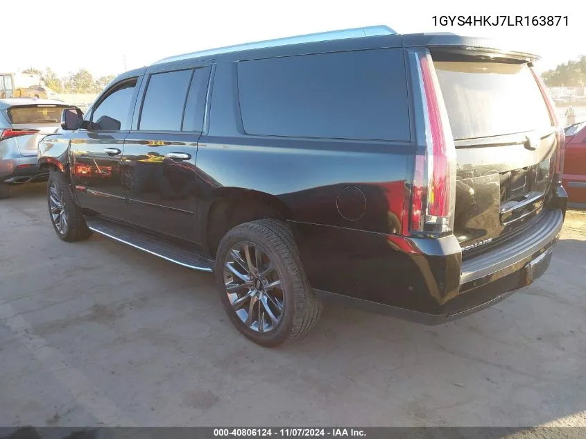 2020 Cadillac Escalade Esv 4Wd Luxury VIN: 1GYS4HKJ7LR163871 Lot: 40806124