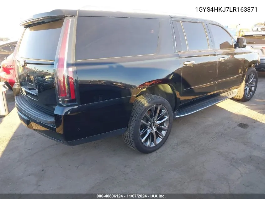 2020 Cadillac Escalade Esv 4Wd Luxury VIN: 1GYS4HKJ7LR163871 Lot: 40806124