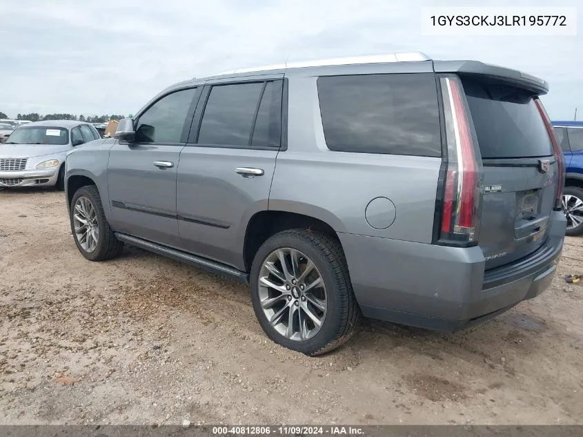 2020 Cadillac Escalade 2Wd Premium Luxury VIN: 1GYS3CKJ3LR195772 Lot: 40812806