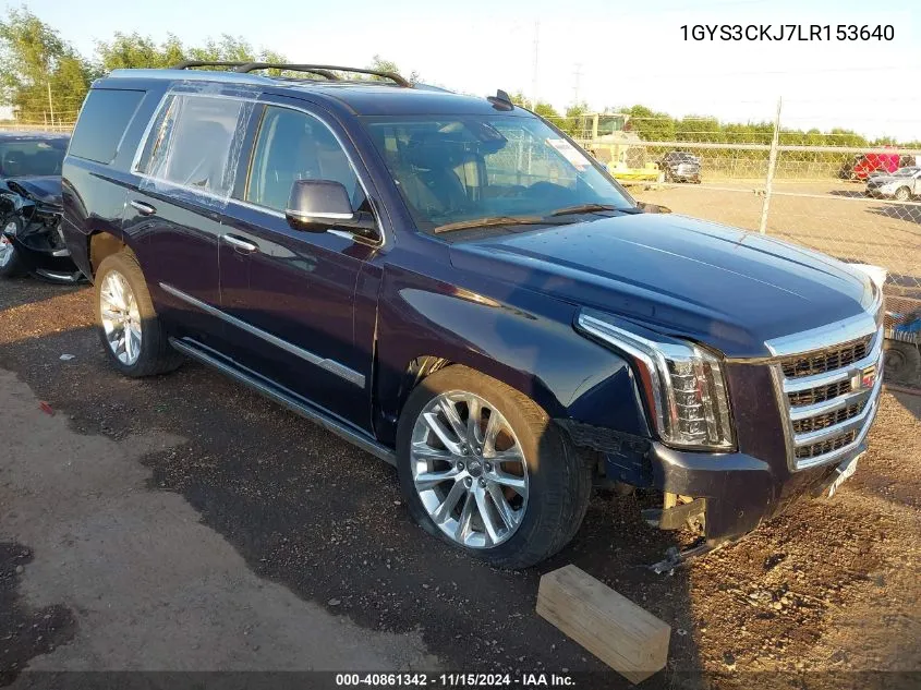 2020 Cadillac Escalade 2Wd Premium Luxury VIN: 1GYS3CKJ7LR153640 Lot: 40861342