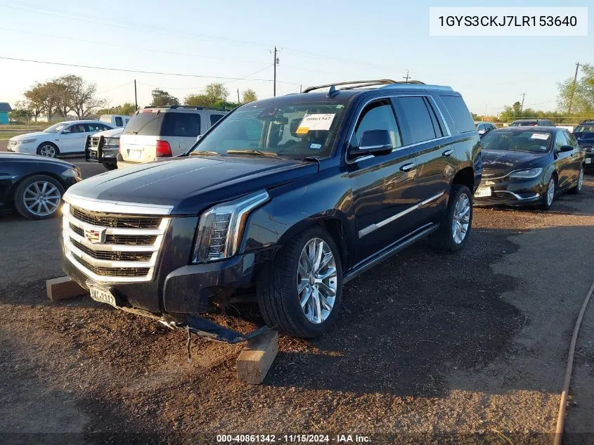 2020 Cadillac Escalade 2Wd Premium Luxury VIN: 1GYS3CKJ7LR153640 Lot: 40861342