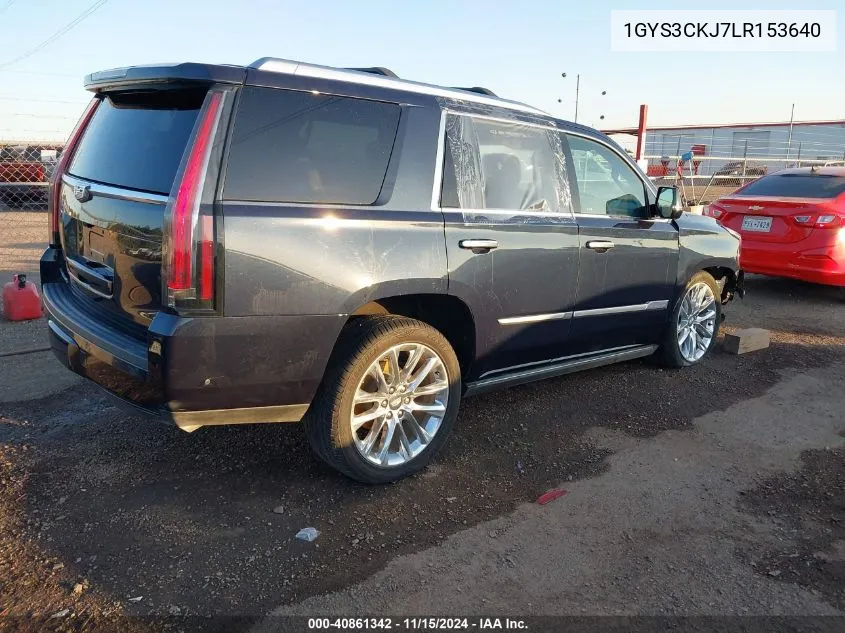 2020 Cadillac Escalade 2Wd Premium Luxury VIN: 1GYS3CKJ7LR153640 Lot: 40861342