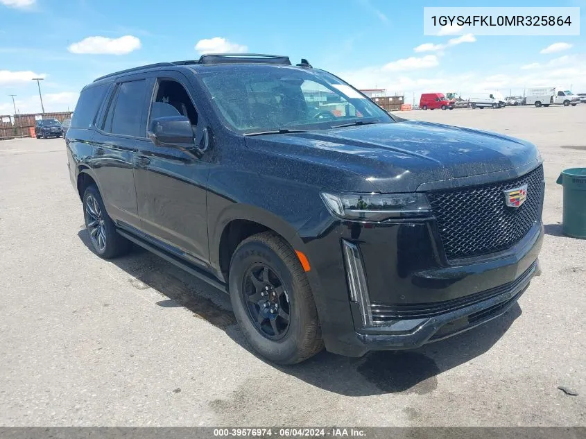 2021 Cadillac Escalade 4Wd Sport VIN: 1GYS4FKL0MR325864 Lot: 39576974