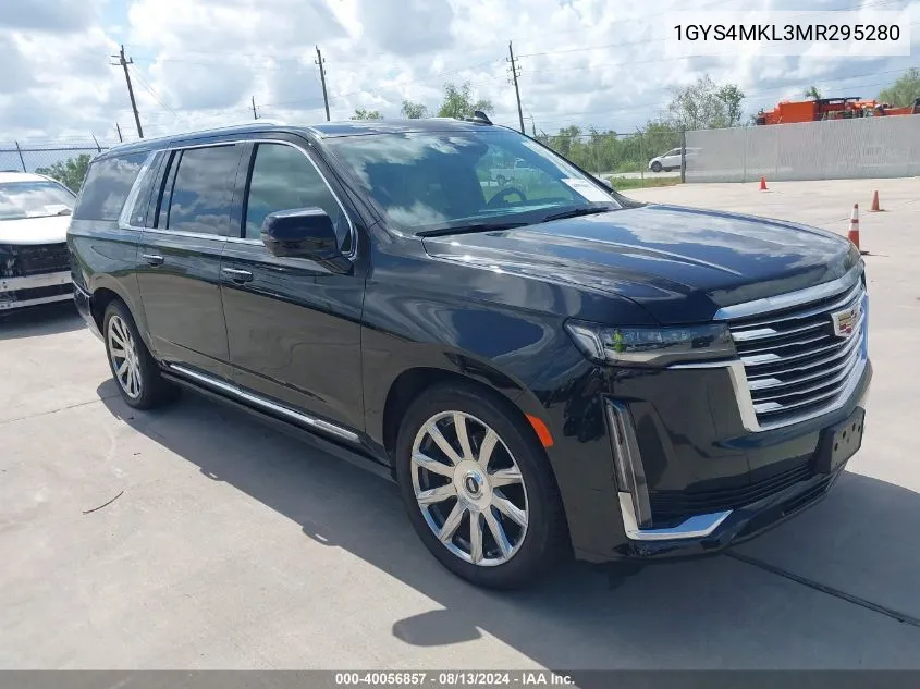 2021 Cadillac Escalade Esv 4Wd Premium Luxury Platinum VIN: 1GYS4MKL3MR295280 Lot: 40056857