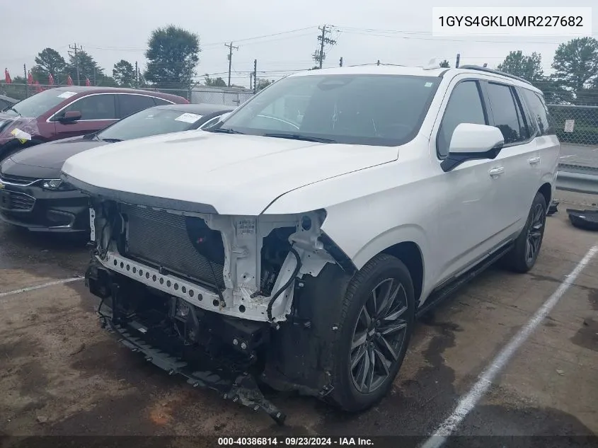 2021 Cadillac Escalade 4Wd Sport Platinum VIN: 1GYS4GKL0MR227682 Lot: 40386814