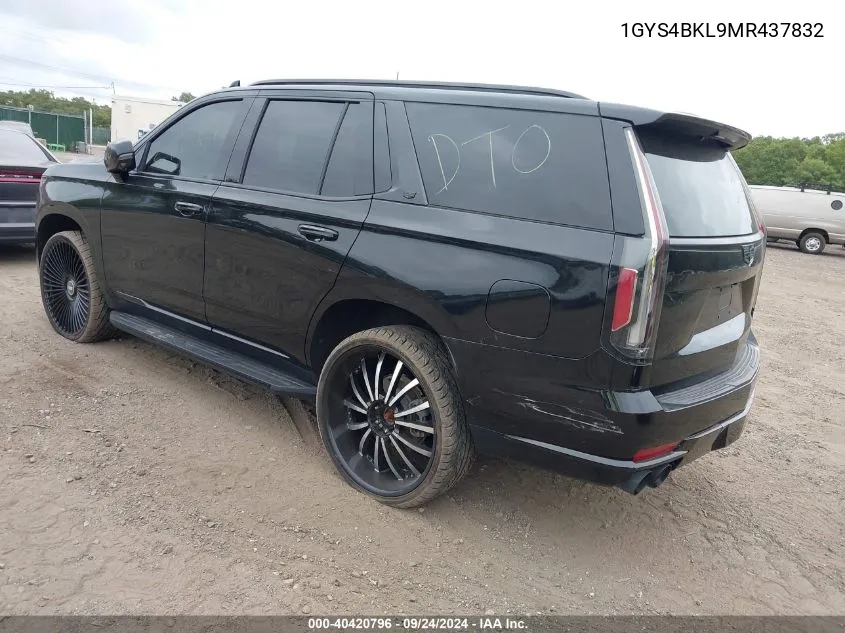 1GYS4BKL9MR437832 2021 Cadillac Escalade 4Wd Premium Luxury