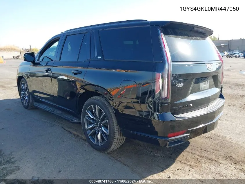 2021 Cadillac Escalade 4Wd Sport Platinum VIN: 1GYS4GKL0MR447050 Lot: 40741768