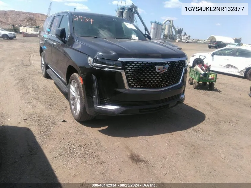 2022 Cadillac Escalade Esv 4Wd Luxury VIN: 1GYS4JKL2NR132877 Lot: 40142934