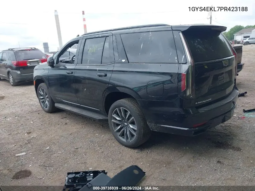 1GYS4EKL7PR423188 2023 Cadillac Escalade 4Wd Sport