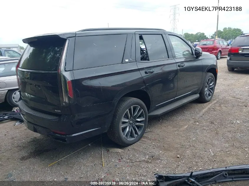 1GYS4EKL7PR423188 2023 Cadillac Escalade 4Wd Sport