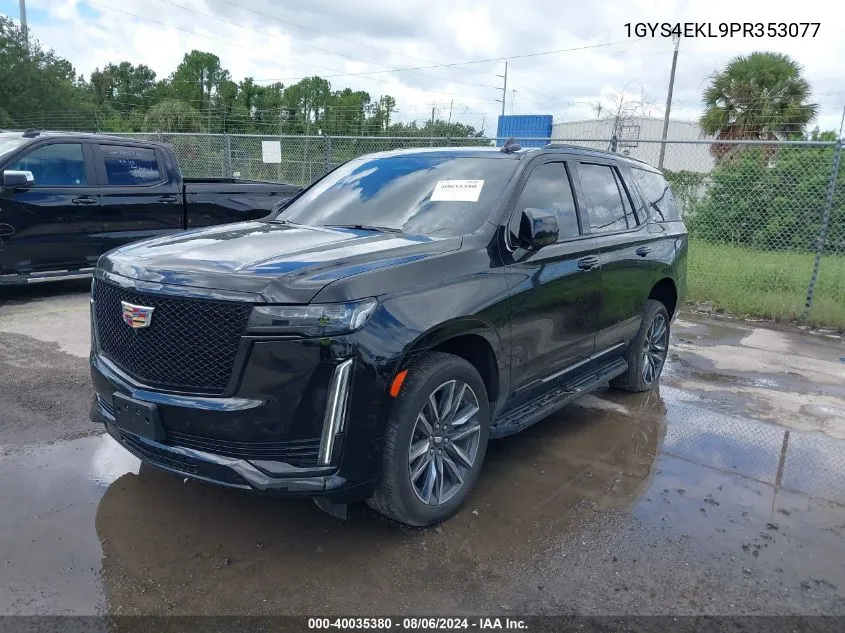 2023 Cadillac Escalade 4Wd Sport VIN: 1GYS4EKL9PR353077 Lot: 40035380