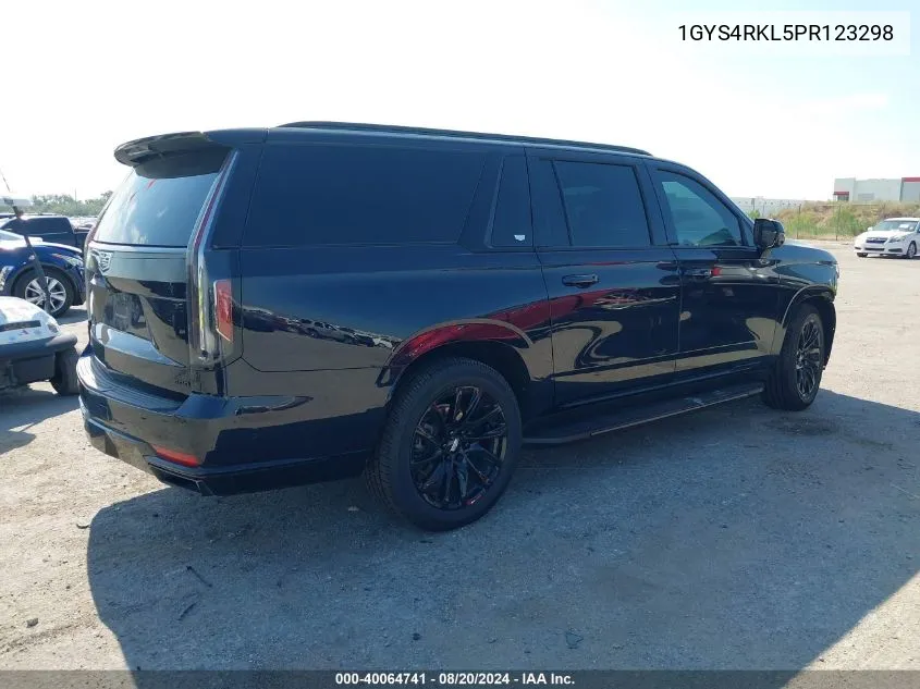 2023 Cadillac Escalade Esv 4Wd Sport Platinum VIN: 1GYS4RKL5PR123298 Lot: 40064741