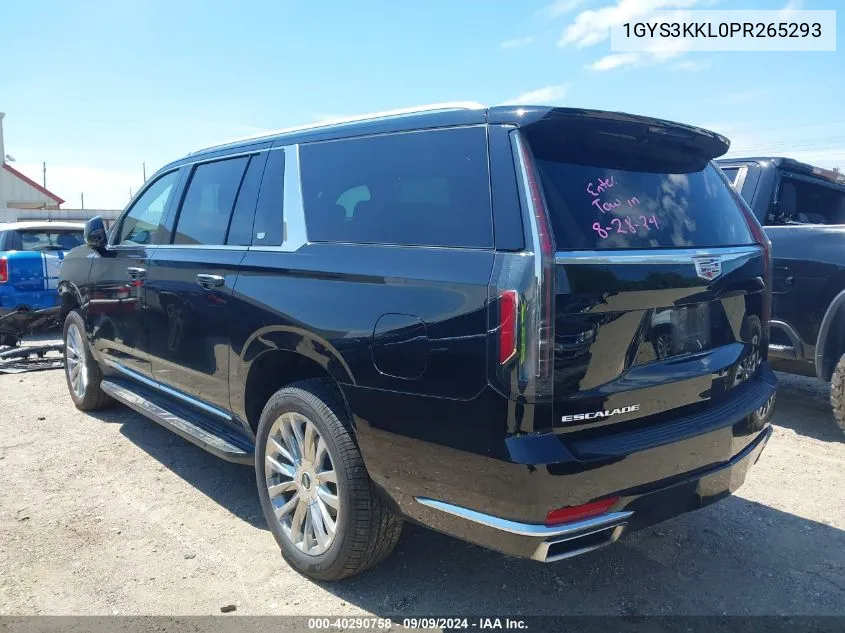 2023 Cadillac Escalade Esv 2Wd Premium Luxury VIN: 1GYS3KKL0PR265293 Lot: 40290758