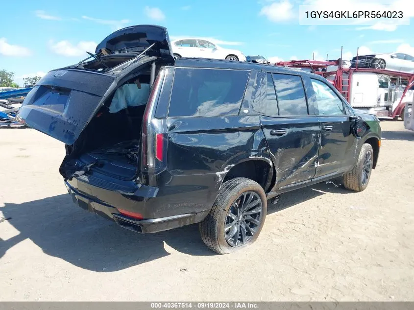 2023 Cadillac Escalade 4Wd Sport Platinum VIN: 1GYS4GKL6PR564023 Lot: 40367514