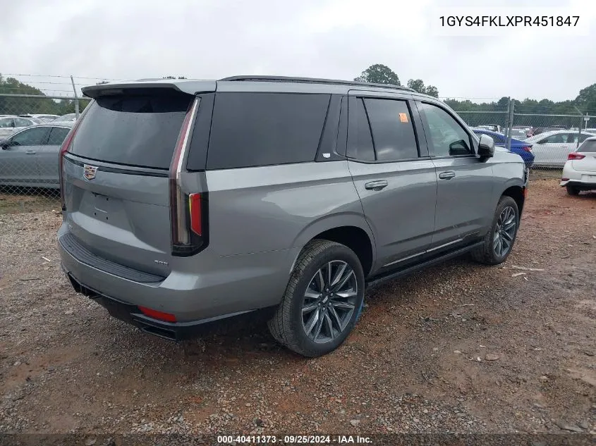 1GYS4FKLXPR451847 2023 Cadillac Escalade 4Wd Sport