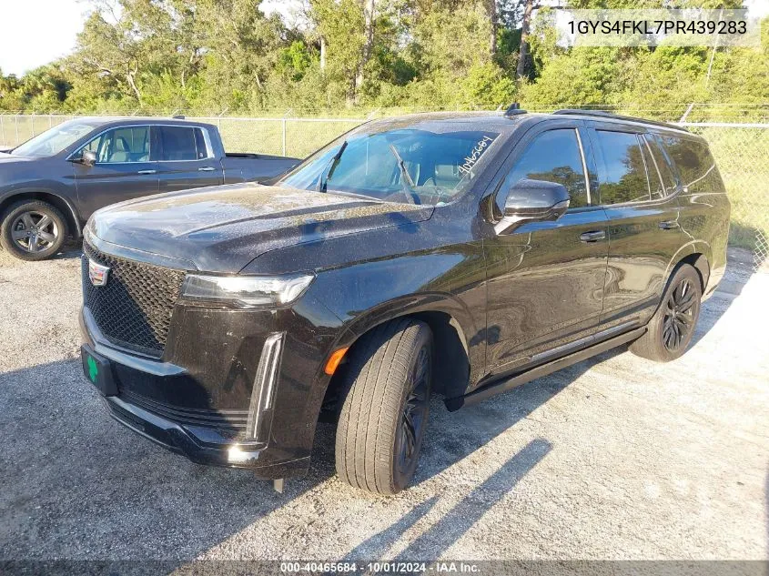 2023 Cadillac Escalade Sport VIN: 1GYS4FKL7PR439283 Lot: 40465684