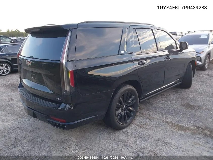 2023 Cadillac Escalade Sport VIN: 1GYS4FKL7PR439283 Lot: 40465684