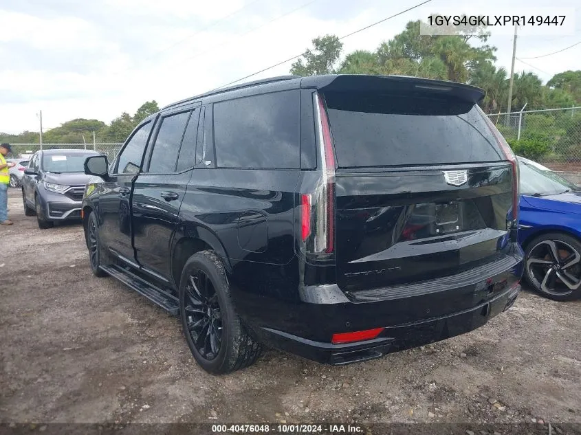 1GYS4GKLXPR149447 2023 Cadillac Escalade Sport Platinum