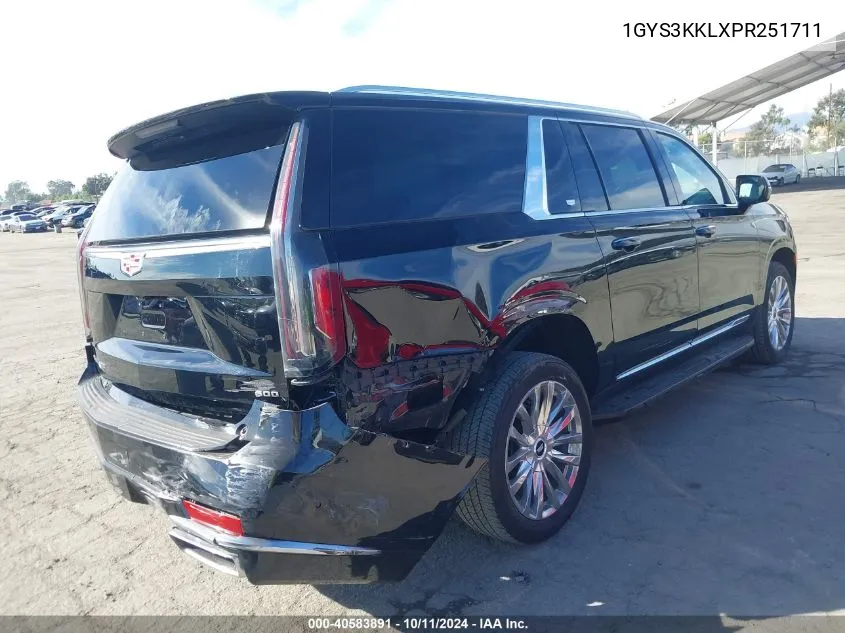 1GYS3KKLXPR251711 2023 Cadillac Escalade Esv 2Wd Premium Luxury