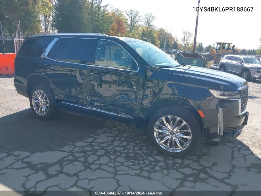 2023 Cadillac Escalade 4Wd Premium Luxury VIN: 1GYS4BKL6PR188667 Lot: 40604257