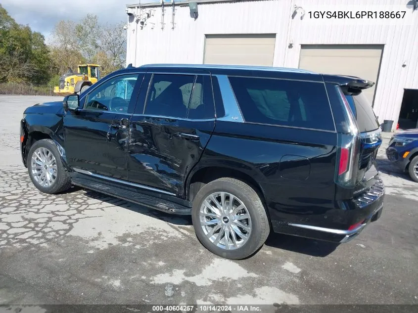 2023 Cadillac Escalade 4Wd Premium Luxury VIN: 1GYS4BKL6PR188667 Lot: 40604257