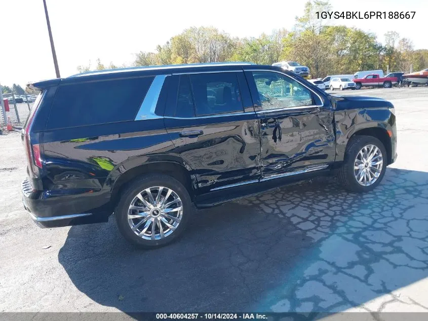 2023 Cadillac Escalade 4Wd Premium Luxury VIN: 1GYS4BKL6PR188667 Lot: 40604257