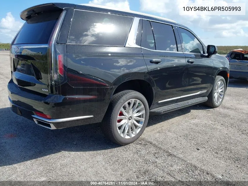 2023 Cadillac Escalade 4Wd Premium Luxury VIN: 1GYS4BKL6PR505993 Lot: 40764281